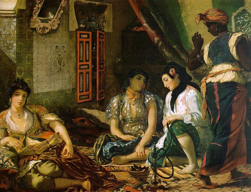 Eugene Delacroix Woman of Algiers in their Apartment Spain oil painting art
